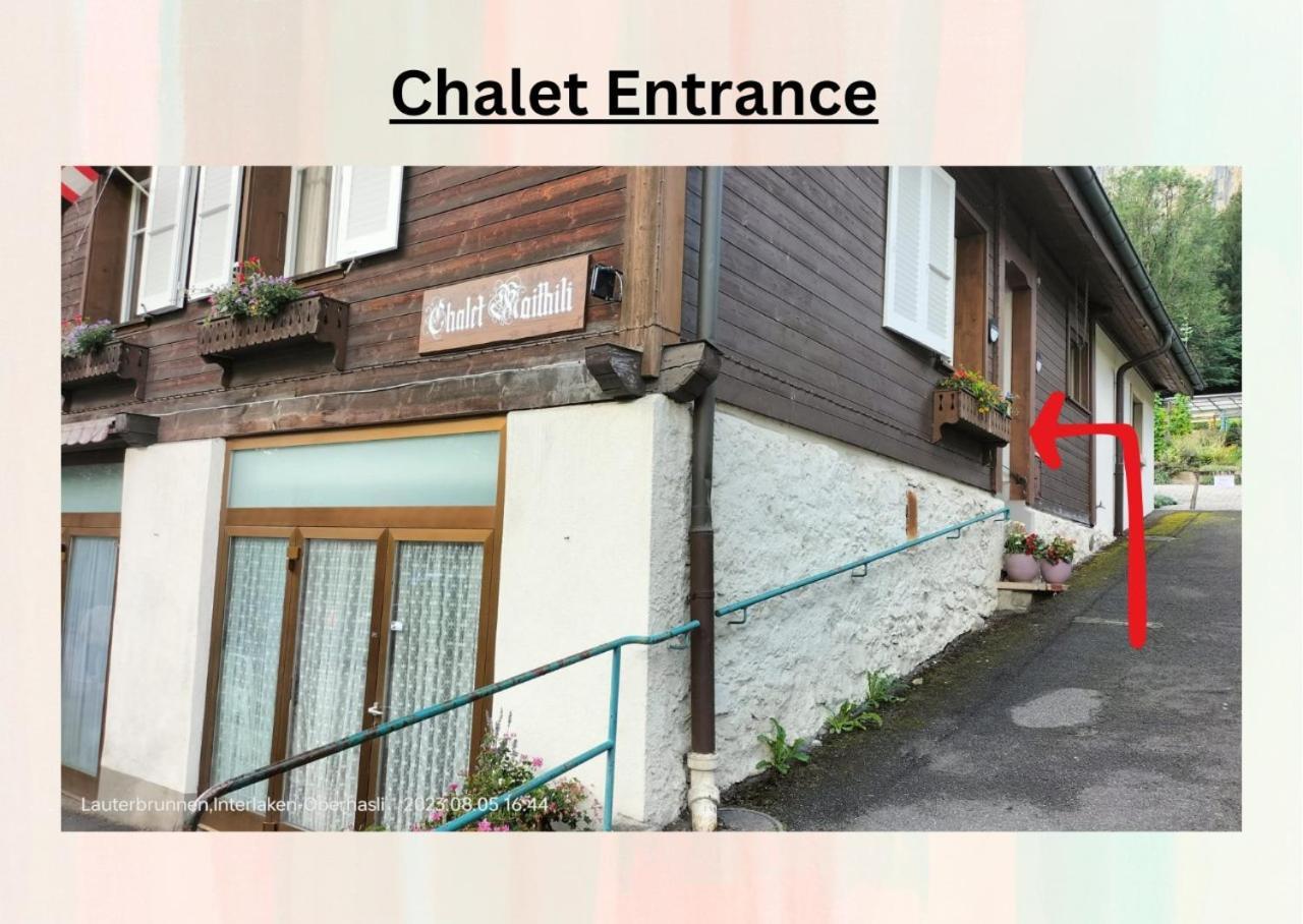 Chalet Maithili Lauterbrunnen -152-Year-Old Majestic Chalet Extérieur photo